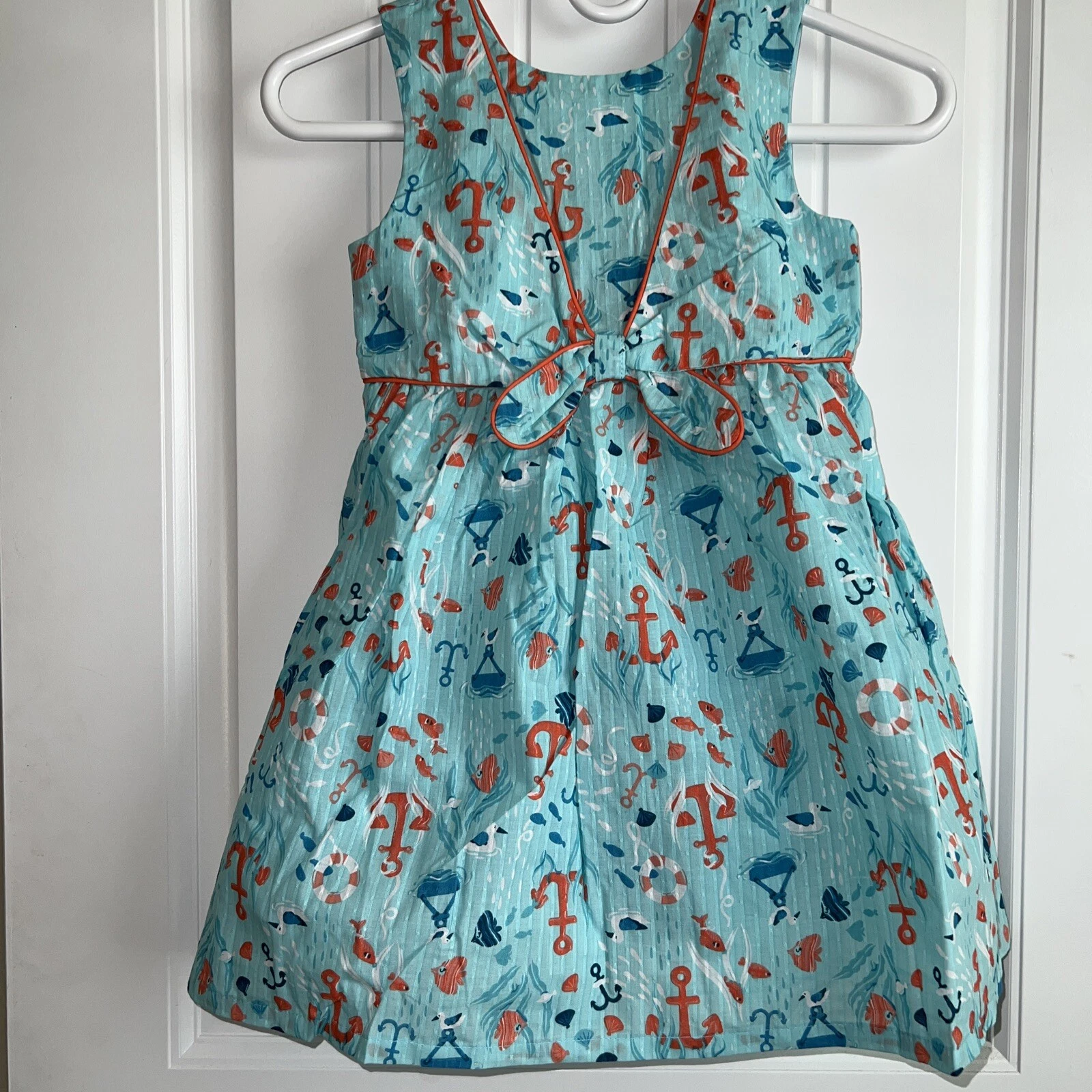 NEW NWT Tommy bahama Girls Size 6 Gorgeous Anchor Fish Nautical Dress