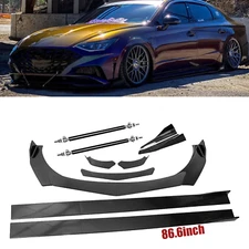 Front Bumper Lip Splitter Spoiler Rear Lip Strut Rod Body For Hyundai Sonata