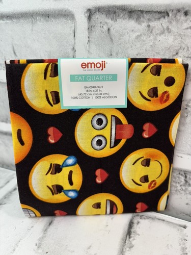 Emoji cotton Fat Quarter 18" X 21" Fabric