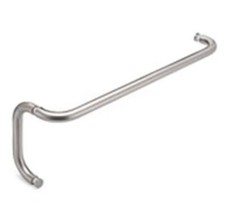 Opus II 24" Cuttable Towel Bar and 8" Pull Shower Door Combo - Polished Nickel