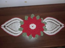 Centrino Runner Striscia all'uncinetto Stella di Natale 71 × 31 cm idee rega