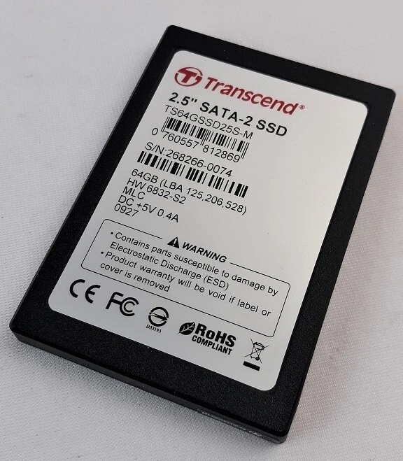 Preços baixos em Transcend drives de estado sólido de 64 GB 2.5 em