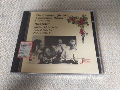 The Budapest Quartet Collection Book 7 - Brahms: Streichquartetts 2 & 3 -CD NEU