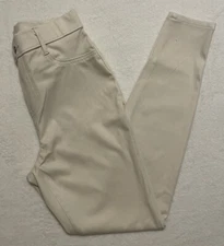 NWT Womens Time And Tru Beige High Rise Stretch Jegging Pants Size Med 8-10