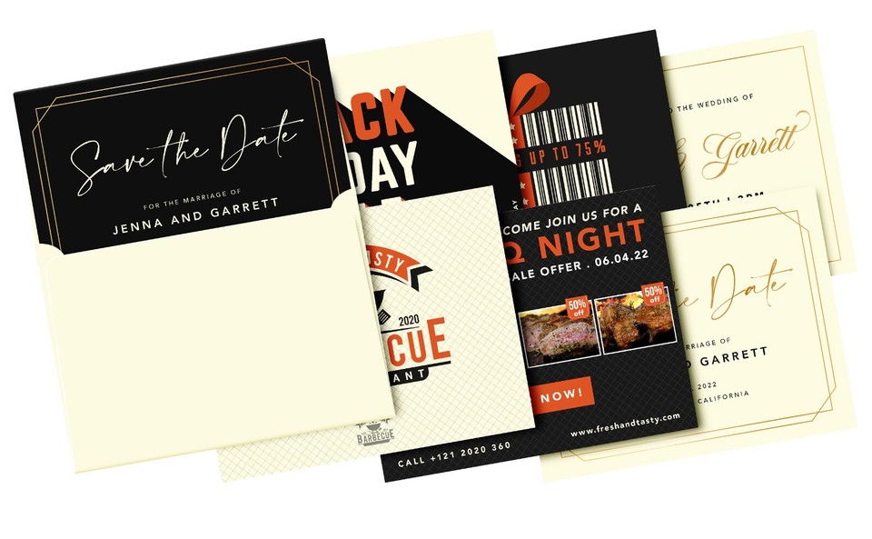 5 x 7" Blank Heavyweight Note Cards and A7 Envelopes - 50 per Pack | eBay