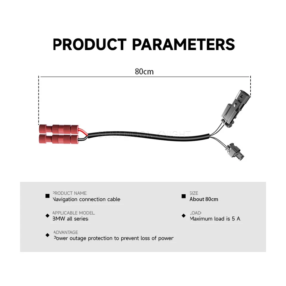 Quick Connect Cable Wire For BMW Navigation Connect Media Power plug R nineT - Изображение 3 из 4