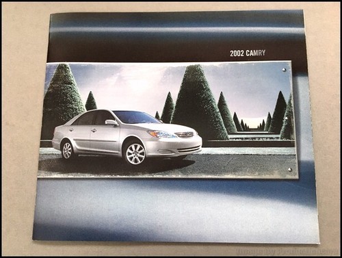 2002 Toyota Camry 18-page DELUXE BIG SIZE Vintage Car Sales Brochure Catalog