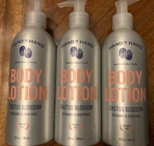Pack of 3 Hand In Hand Body Lotion Cactus Blossom 10 FL OZ New