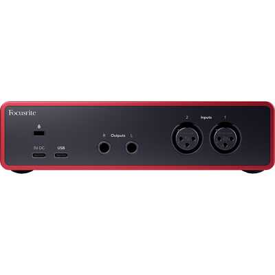 Focusrite Scarlett 2i2 4th Gen with HS5 Studio Monitors (Pair) and