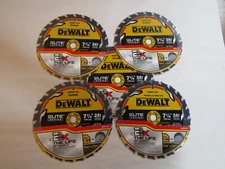 (LOT-5) "DEWALT" 7-1/4" X 24-TOOTH--ELITE-SERIES-BLADES (NEW)