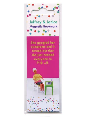 BRAINBOX CANDY / BOLD & BRIGHT Bold & Bright Gifts Funny Hilarious Magnetic Bookmark Novelty Cheap Present