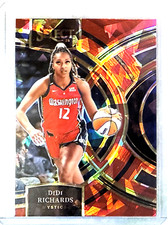 Didi Richards 2024 Panini Select WNBA Premier Level Red Ice Prizm-#113 Mystics