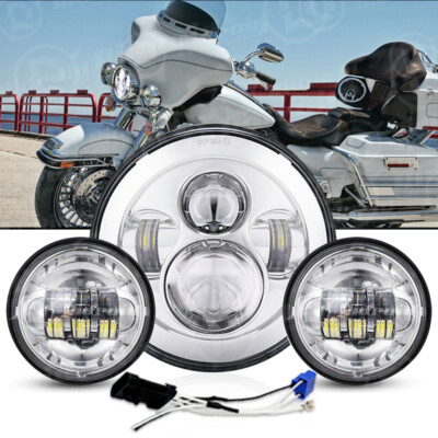 HARLEY DAVIDSON バイク用ライト　(7インチ) LED Headlight 7
