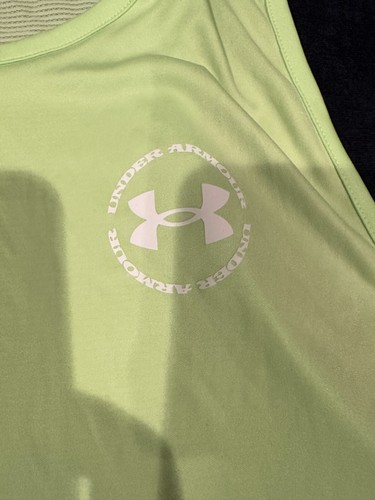 Under Armour UA Iso-Chill Training Running Singlet Tank T-Shirt Volt Green XL - Picture 3 of 9