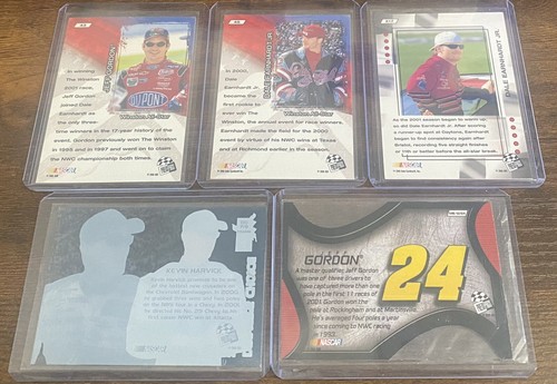Dale Earnhardt Jr. Jeff Gordon Kevin Harvick 2001 Press Pass VIP Lot (5) RL01 - Picture 2 of 2