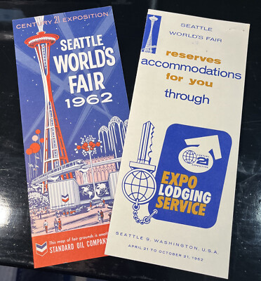 SEATTLE WORLD'S FAIR   STANDARD OIL   EXPO LODGING SERVICE   CENTURY 21 BROCHURS