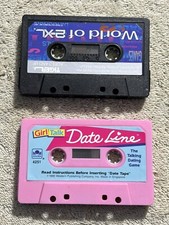 Tiger Electronics World Of 2-XL Robot Cassette Tape  Dateline Dating Game Lot