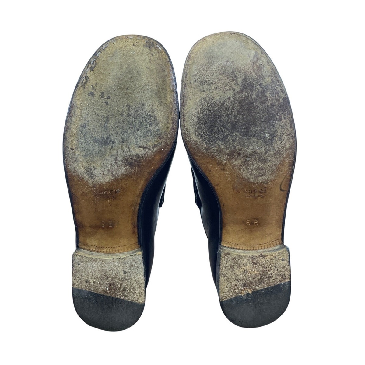 Vtg Gucci Black Leather Mocassino Pelle Mors Vit Bulgaro Vtg Gucci Black Leather Mocassino Pelle Mors Vit Bulgaro