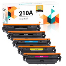 5 Pack 210A W2100A Toner with Chip Compatible with HP Laserjet Pro MFP 4301fdw