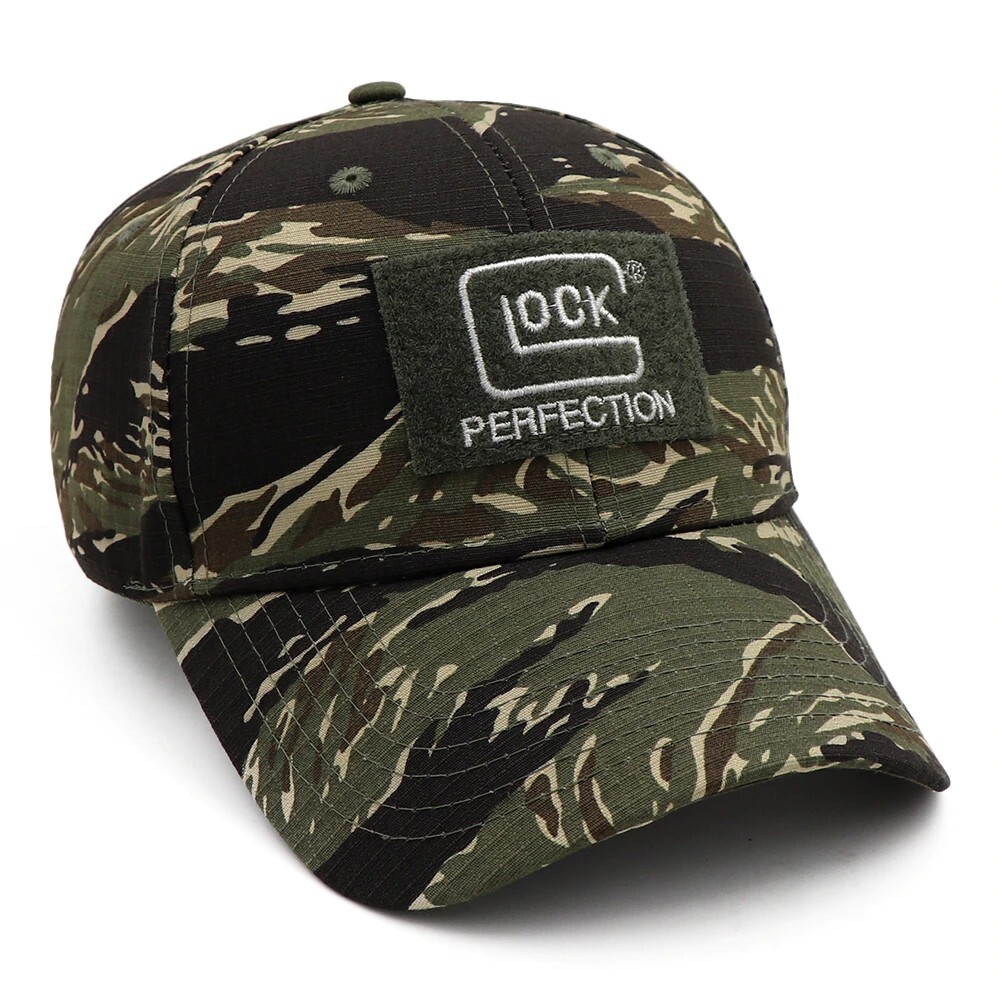 GLOCK PERFECTION CAP. NEW TIGER CAMO COLOR!! NEW WITH TAGS IN