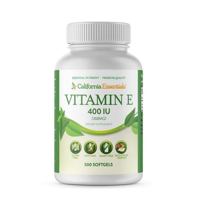 Vitamin E 400 IU (268mg) Antioxidant Immune Support 500 Softgels USA