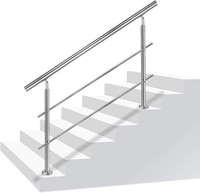 TreppengeläNder Edelstahl Handlauf FüR Innen AußEn Balkon BrüStung 150Cm Silber