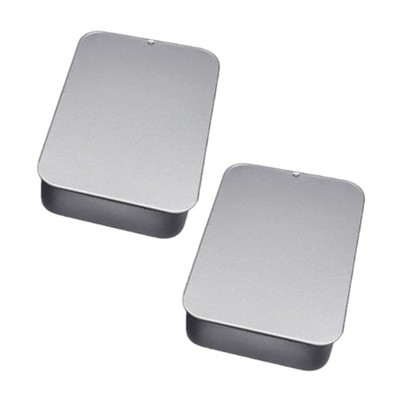 2 Pieces Sturdy Iron Storage Container with Elegant Designs Daily Casual Use