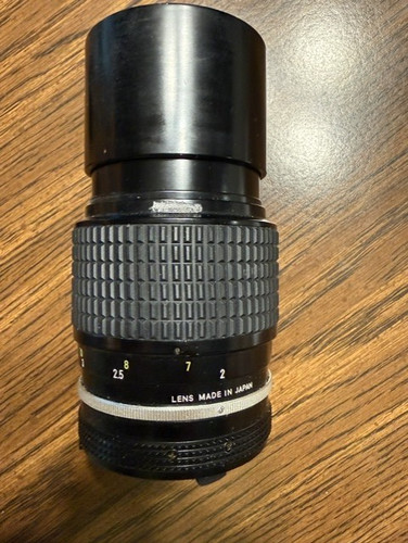 Nikon Nikkor 200mm f/4 AI Manual Focus F Mount Lens w Box Caps