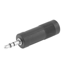 6mm Female to 3.5mm Male Audio AV Connector Stereo Cable Adapter Jack Plug
