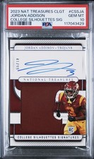PSA 10 National Treasures Jordan Addison Rookie Patch Auto /99 Vikings RC