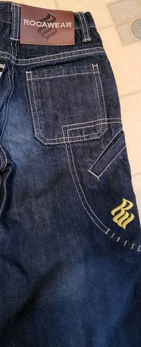 Rocawear * Baggy * Boys Size 4 Denim Embroidery JEANS - Picture 8 of 12