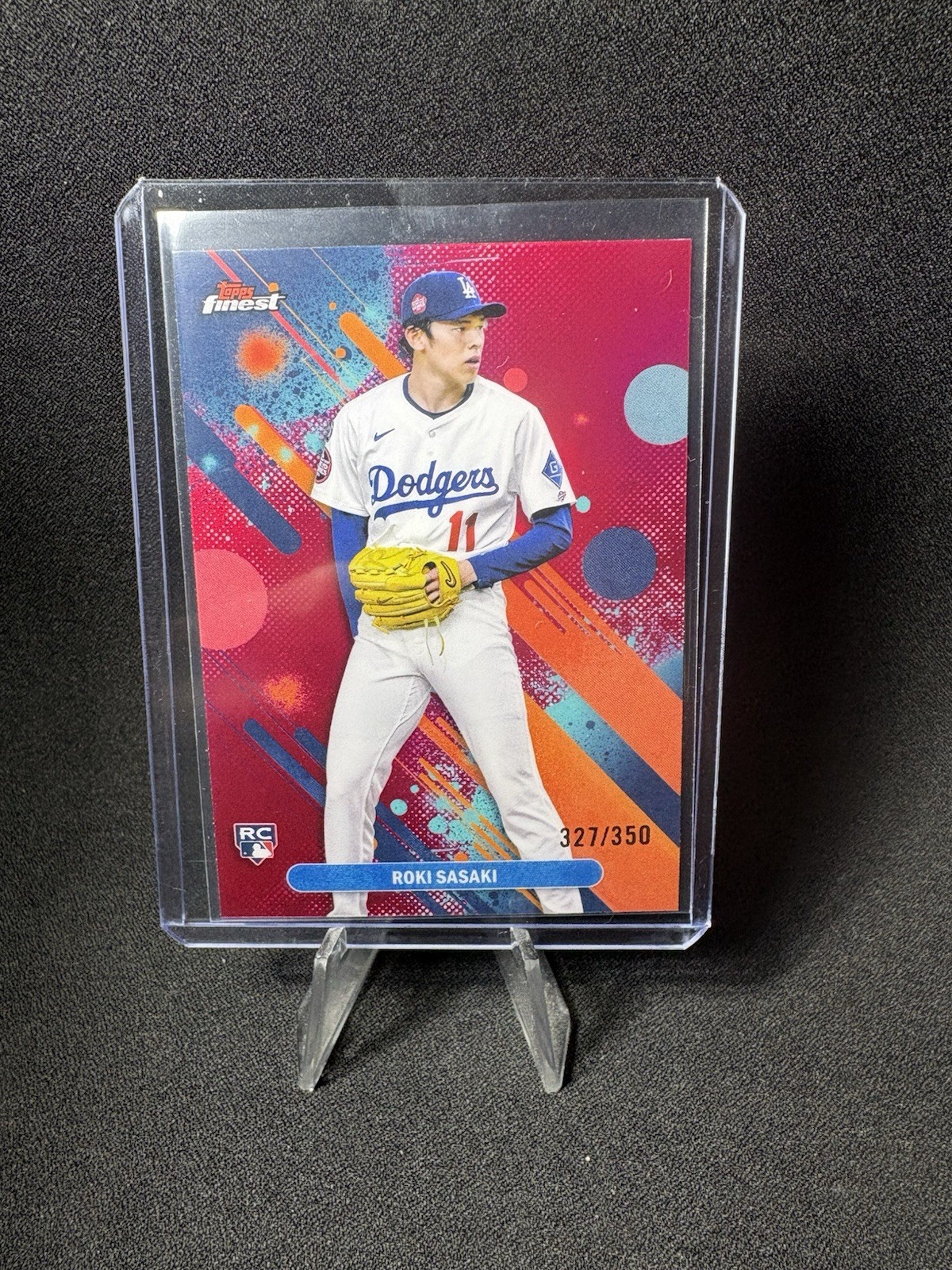 2025 Topps Finest - Common Roki Sasaki #40 Magenta Refractor /350 (RC)