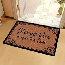 2D "Welcome" Spanish-style Outdoor Doormat for Outdoor Entrances Kitchens Decor