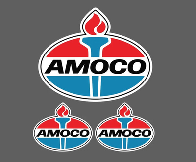 #ad #ad Amoco vintage Oil Gas Old school Decal Sticker Large Choose Size 3 for 1 $29.99