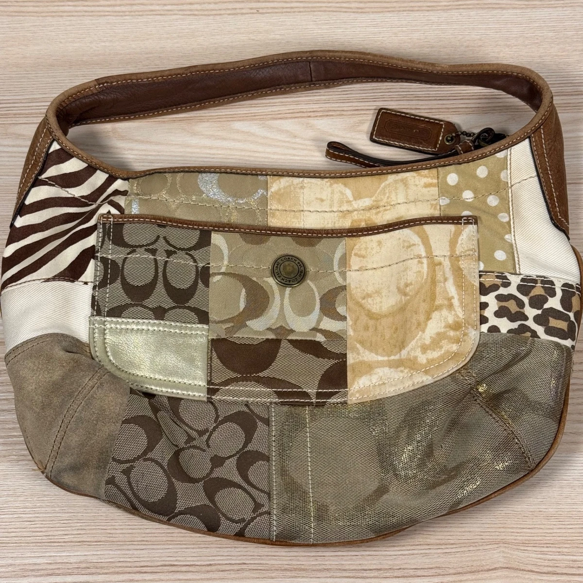 Coach Patchwork Shoulder Bag Large Bags & Handbags for Women for