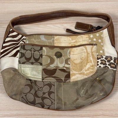 Coach Ergo Patchwork Beautiful Y2K Women s Large Hobo Shoulder Bag 10808