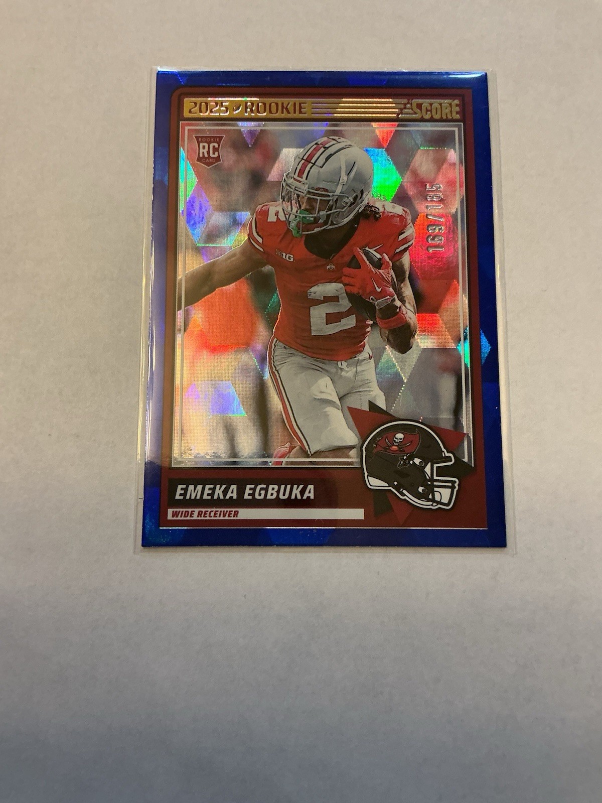 2025 Score - Rookies Emeka Egbuka #2 Cubic ￼169 /185 (RC)