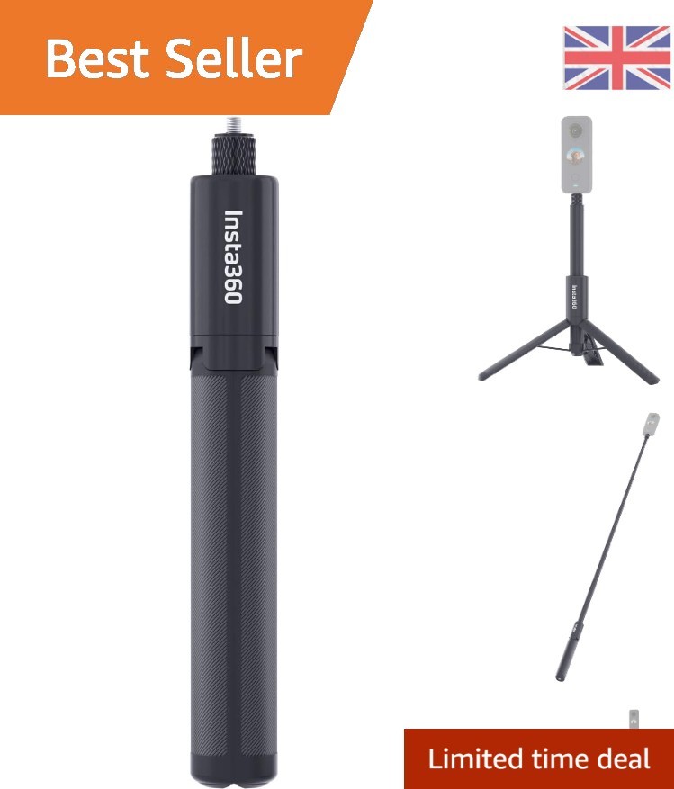 Official Insta360 2-in-1 Invisible Selfie Stick + Tripod Black Insta 360 Genuine - Image 5