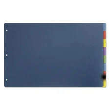 Cardinal 84251 8-Tab Tabloid-Size Poly Index Divider - Assorted (4/Pack) New