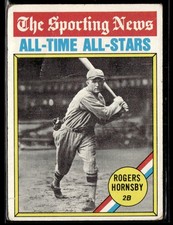 1976 Topps #342 Rogers Hornsby Condition Issues Baseball Card 0101U