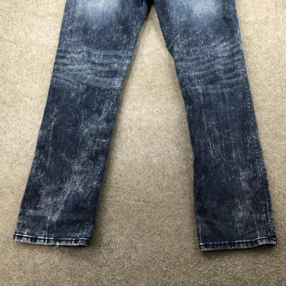 Pantalones de mezclilla Rock Revival para hombre 38 Steven rectos desgastados cocodrilo en relieve bolsillos con solapa Foto 2 de 4