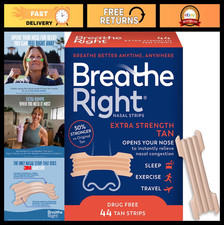Extra Strength Nasal Strips for Congestion Relief, Snoring Aid, 44ct - Drug-Free