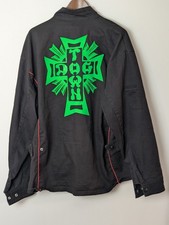 BSX Black Stallion x Dogtown Flame Resistant Welding Jacket 2XL Black Green FR