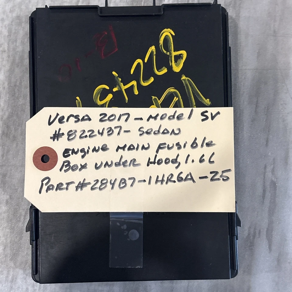 Nissan Versa SV 2017 módulo de control de fuente de alimentación OEM 284B7-1HR6A Z5 Foto 3 de 3