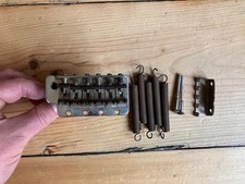 1970s Vintage Columbus Japanese Stratocaster Guitar Bridge Heavily Tarnished