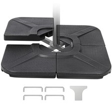 4-Piece Water Capacity Heavy Duty Cantilever Offset Patio Umbrella 160lb