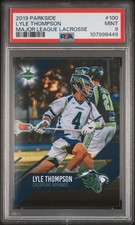 2019 PARKSIDE MAJOR LEAGUE LACROSSE #100 LYLE THOMPSON PSA 9