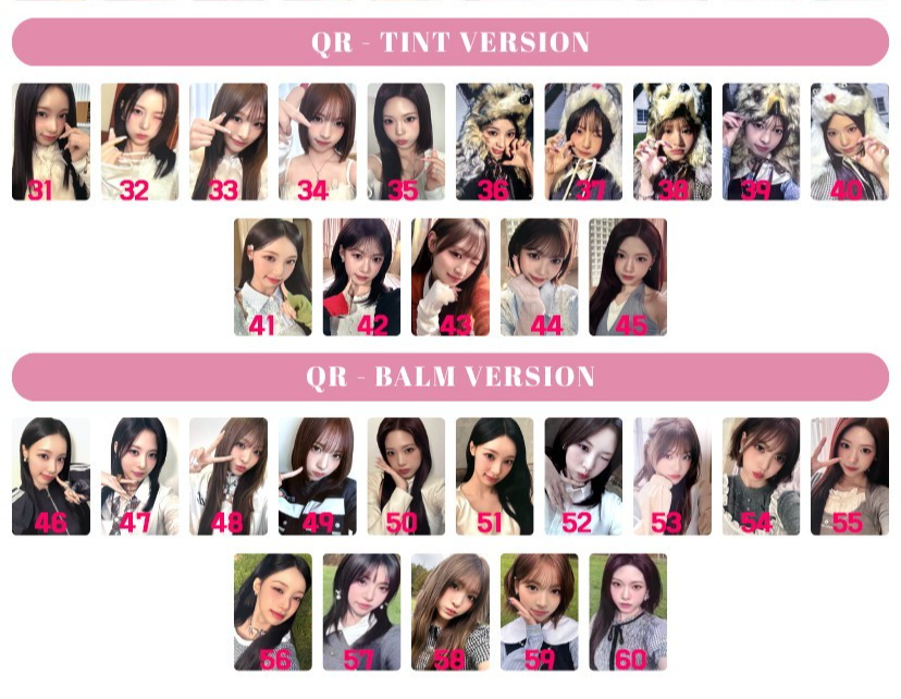 RESCENE - album lip bomb book/ lip balm/QR Official Photocard kpop