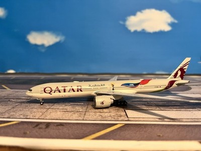 Qatar Airways FIFA Boeing 777-300ER 1/400 NG Model 73029 777 A7-BAX Doha