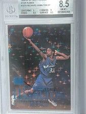1999-00 Skybox Premium Star Rubies Richard Hamilton Action Rookie 15/25 BGS 8.5